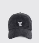 Anine Bing Jeremy Baseball Cap Washed Smoke Grey