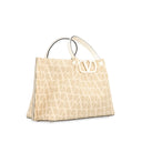 Valentino Garavani Valentino Garavani Toile Iconographe Raffia Tote Bag