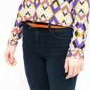 Prada Prada Skinny Eyelet Belt Orange