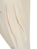 Fabiana Filippi Pantalone Con Pinces In Cady Color Burro