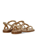 Flache Ash Plus Gold-Sandale