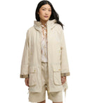 Barbour Middelmarch Beige Kapuzenjacke