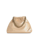 Stella Mc Cartney Falabella Mini Drawstring Bag Eco Shiny Dotted Chamois W/Tonal Chain Airlite