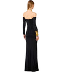 Elisabetta Franchi Red Carpet Black Dress