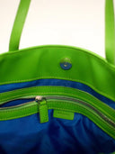 La Rose La Rose Leather Tote Bag Lime Green