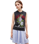 Ganni Flowers Graue Weste