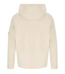 C.P. Company Diagonal Fleece Boxy Cream Hoodie