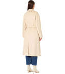 Max Mara Weekend Resina Elfenbeinmantel mit Gürtel