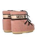 Moon Boot Icon Low Fleece Rosa Schneestiefel