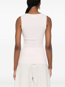 Parosh Ribbed Knit Tank Top