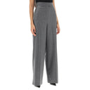 Fendi Wide Leg Wool Pants