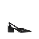 Prada Brushed Leather Cut Out Pumps