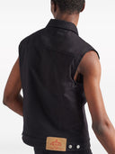 Prada Bull Button Up Denim Gilet