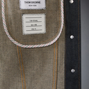 Giacca in denim Thom Browne Shrunken Fit in denim con cimosa giapponese