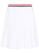 Thom Browne Rwb Stripe Pleated Miniskirt