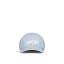 Logotipo Dior Capilla de béisbol con rayas impresas