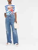 Stella Mc Cartney Stella Mc Cartney Zip Detail Straight Leg Jeans