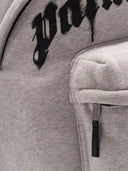 Zaino Palm Angels Spray Curved Logo Grigio Melange