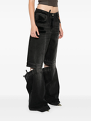 The Attico Lunghi High Rise Wide Leg Jeans