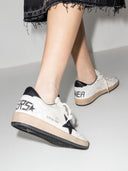 Golden Goose Ballstar Nappa-Obermaterial, Stern und Ferse, Riss an Zehen und Sporn