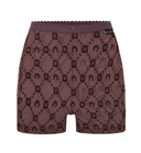 Marine Serre Moonogram Mesh Flock Biker Shorts