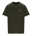 Carhartt Wip S/S Chase Olive Green T Shirt