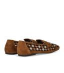 Ash Bali Brauner Ballett-Flachschuh