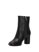 Niccolò Pasqualetti Obliqua Block Heel Booties Calfskin