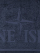 Stone Island Beach Towel With Logo Embroidery
