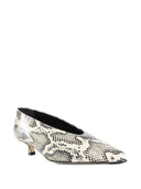 Aeyde Clara Snake Print Calf Leather Creamy