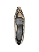 Aeyde Rory Snake Print Calf Leather Hazelnut