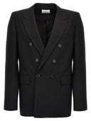 Saint Laurent Double Breasted Wool Blazer