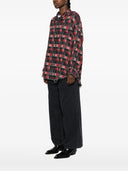 R13 Reversible Shredded Seam Drop Neck Shirt