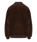 Myskin Dunkelbraune Oversize-Bomberjacke