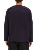 Cardigan de agujas con logotipo
