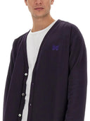 Cardigan de agujas con logotipo