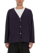 Cardigan de agujas con logotipo