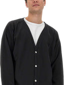 Cardigan de agujas con logotipo