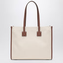 Burberry Freya Small Beige/Leather Tote