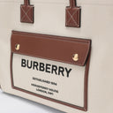 Burberry Freya Small Beige/Leather Tote