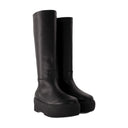 Botas tubulares en cuero negro