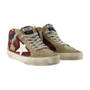 Mid Star Sneakers Golden Goose Deluxe Brand Leather Burgundy