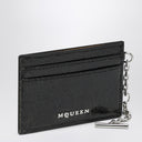 Alexander Mc Queen T Bar Credit Card Holder Black/Caramel