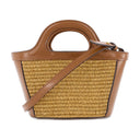 Tropicalia Micro Shopper Bag Marni Raw Sienna Leather