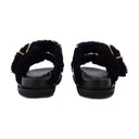 Fussbett Slides In Black Leather