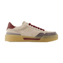 Low Top Sneakers Dolce&Gabbana Leather Beige