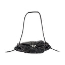Scrunch d petit sac à bandoulière en cuir diesel noir