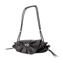 Scrunch d petit sac à bandoulière en cuir diesel noir
