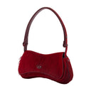 Juega la bolsa de la bolsa diesel de cuero burdeos