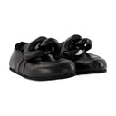 Chain Loafers Close Back In Black Leather